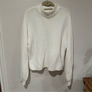 Rachel Zoe Winter White Cream Sweater Size XL